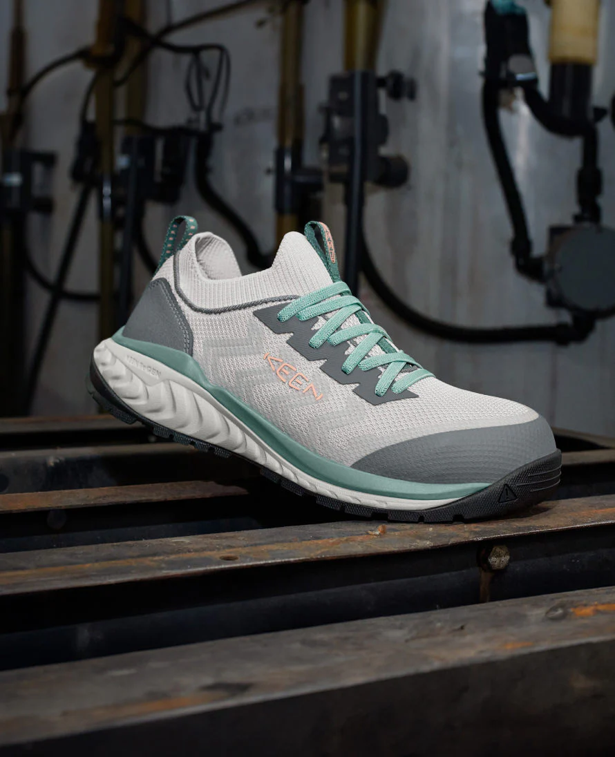 Women's CSA Arvada Shift Work Sneaker (Carbon Toe)  |  Steel Grey/Granite Green - Image 9