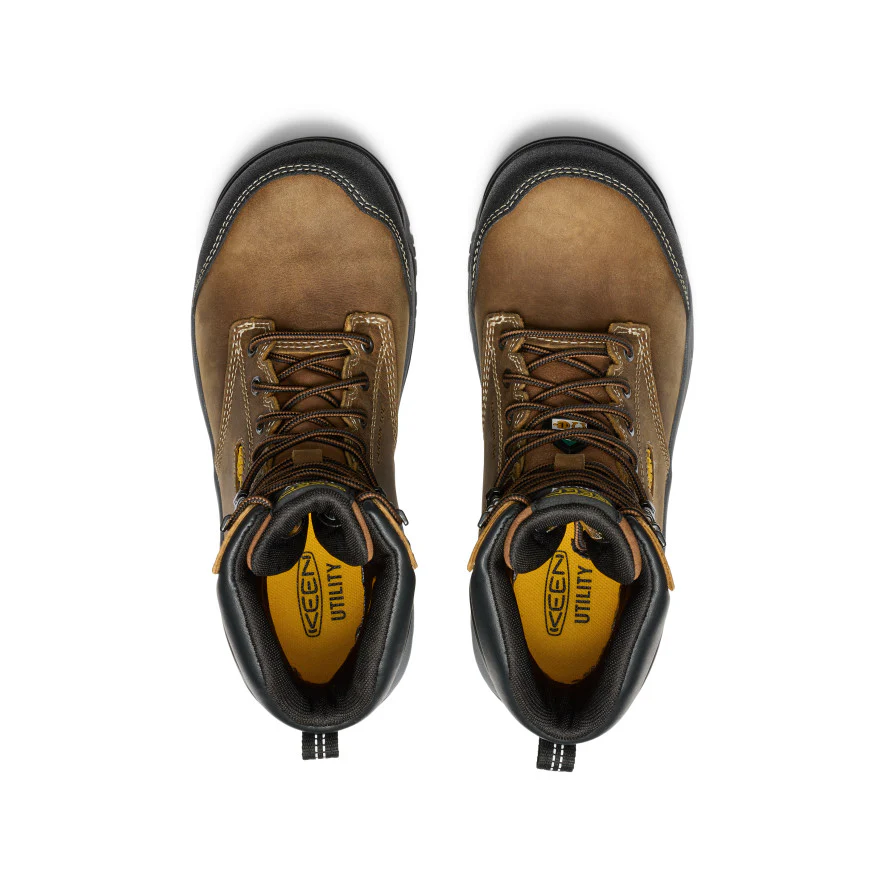 Women's CSA Evanston 8" Waterproof Boot (Carbon-Fiber Toe)  |  Bison/Black - Image 4