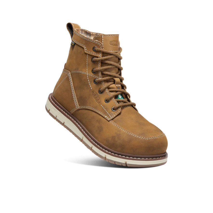 Women's CSA San Jose 6" Waterproof Boot (Aluminum Toe)  |  Almond/Gum Kg 113 - Image 3
