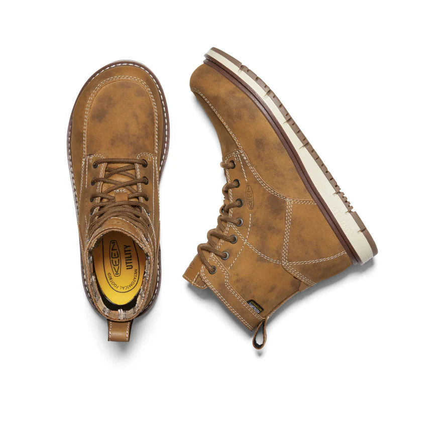 Women's CSA San Jose 6" Waterproof Boot (Aluminum Toe)  |  Almond/Gum Kg 113 - Image 8