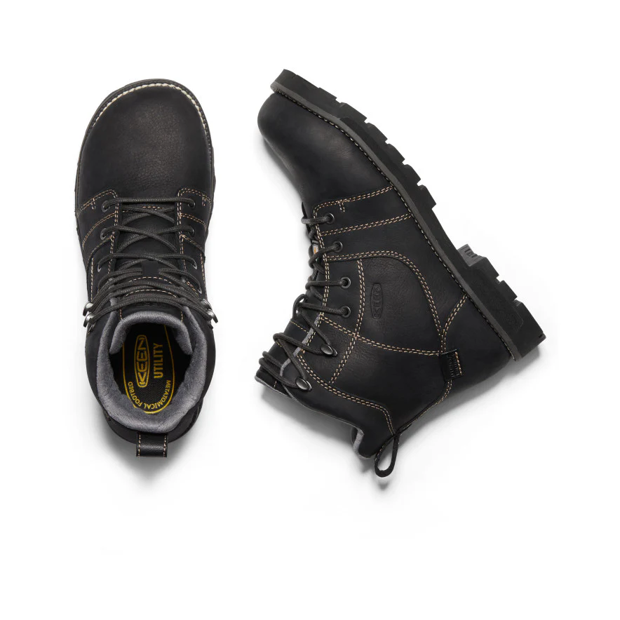 Women's CSA Seattle 6" Waterproof Boot (Aluminum Toe)  |  Black/Steel Grey - Image 5