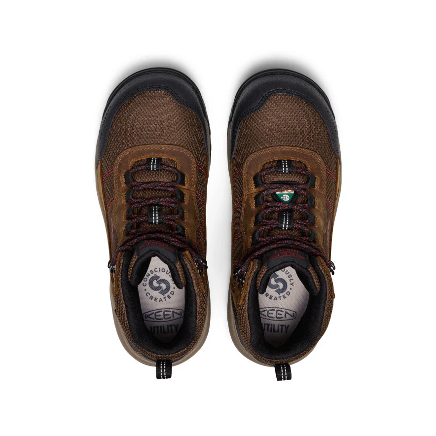 Women's CSA Skokie Waterproof Work Boot (Carbon Toe)  |  Bison/Black - Image 4