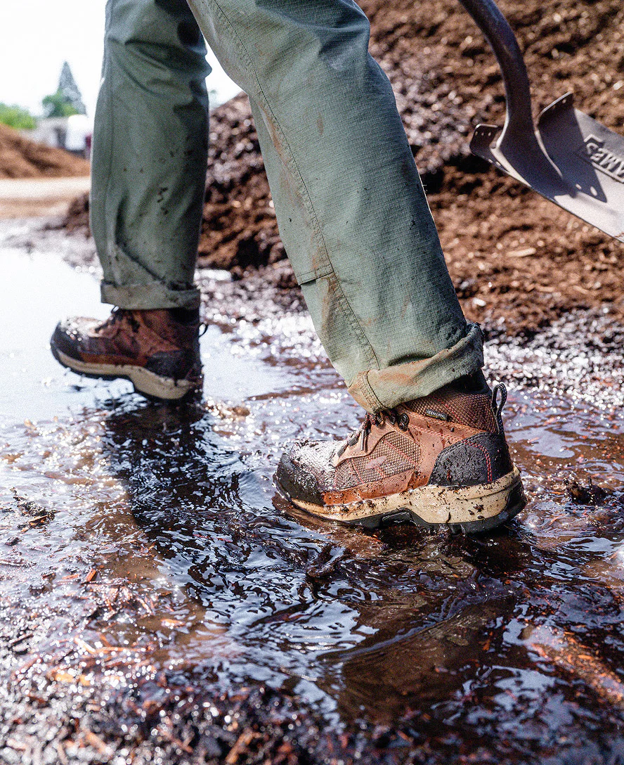 Women's CSA Skokie Waterproof Work Boot (Carbon Toe)  |  Bison/Black - Image 8