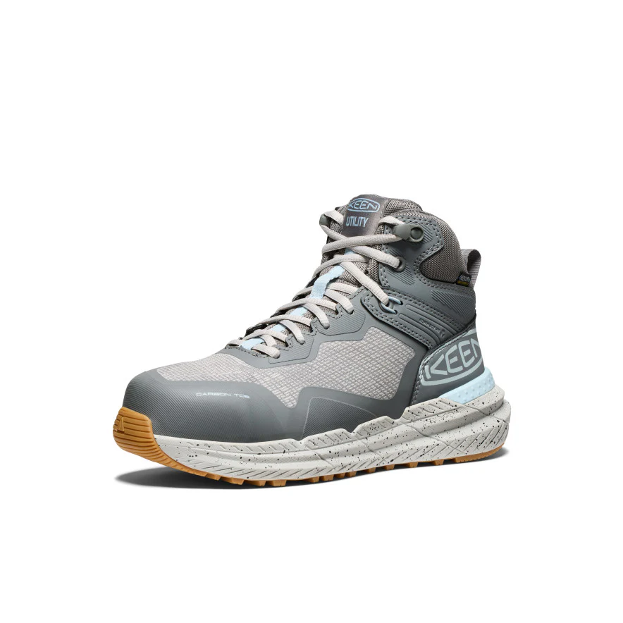 Women's CSA Synchro Waterproof Work Boot (Carbon Toe)  |  Steel Grey/Gum - Image 3