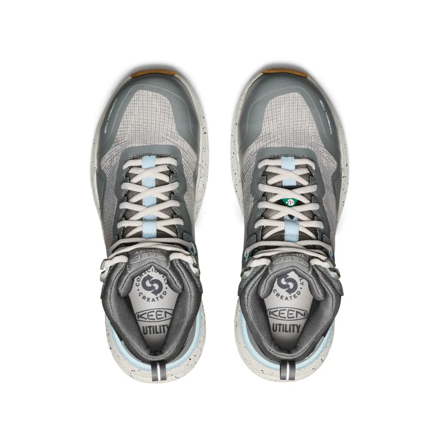 Women's CSA Synchro Waterproof Work Boot (Carbon Toe)  |  Steel Grey/Gum - Image 4