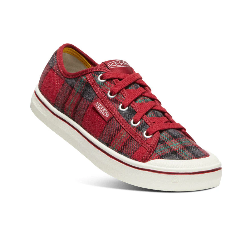 Women's Elsa V Sneaker  |  Red Plaid/Red Dahlia - Image 3