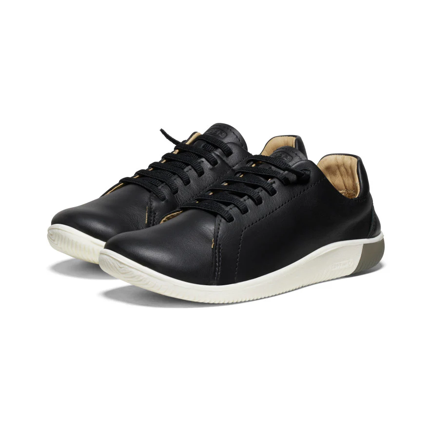 Women's KNX Leather Sneaker | Black/Star White - Image 2