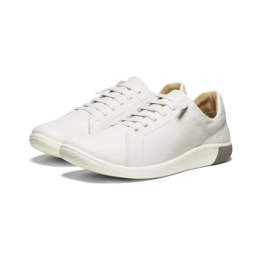 Women's KNX Leather Sneaker | Star White/Star White - Image 2