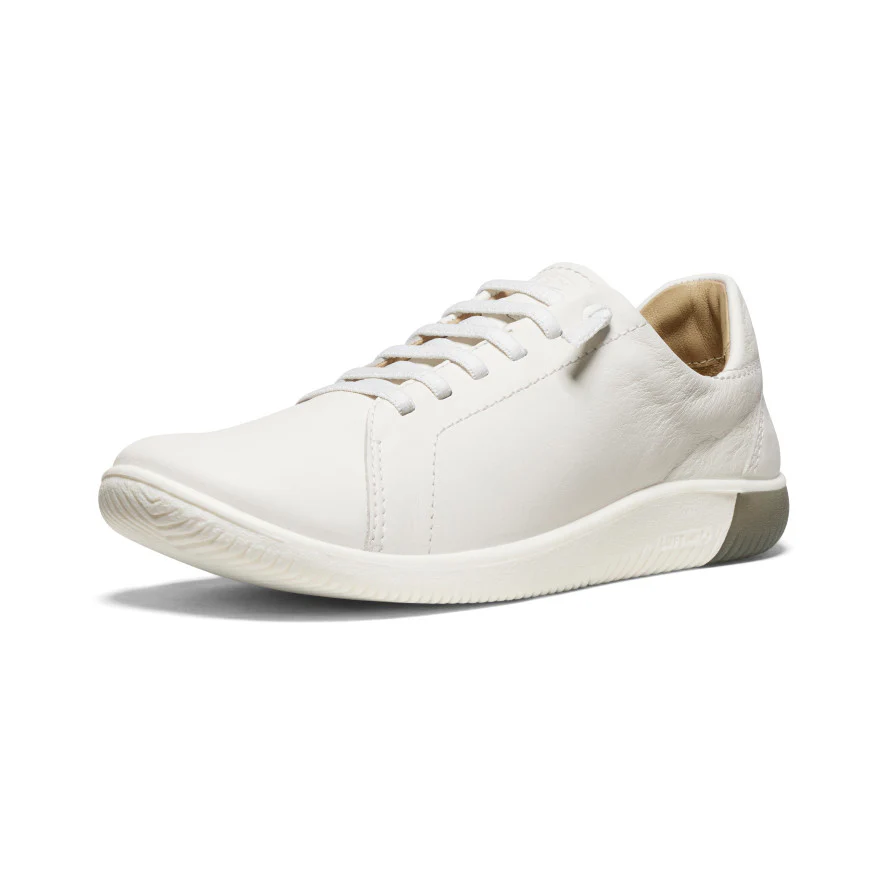 Women's KNX Leather Sneaker | Star White/Star White - Image 3