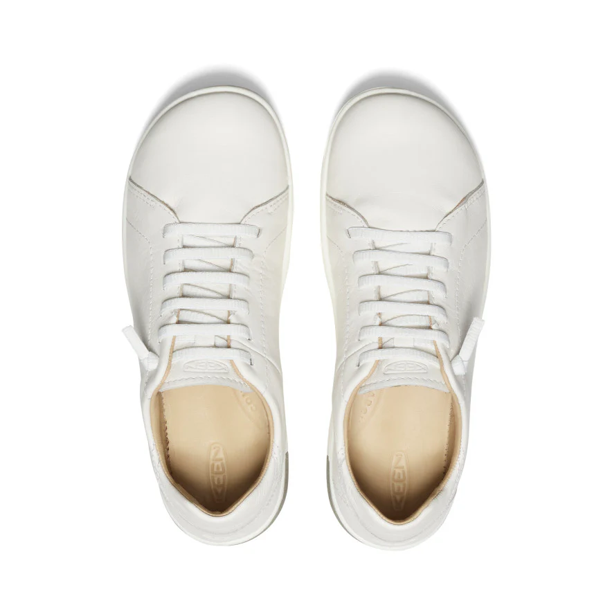 Women's KNX Leather Sneaker | Star White/Star White - Image 4