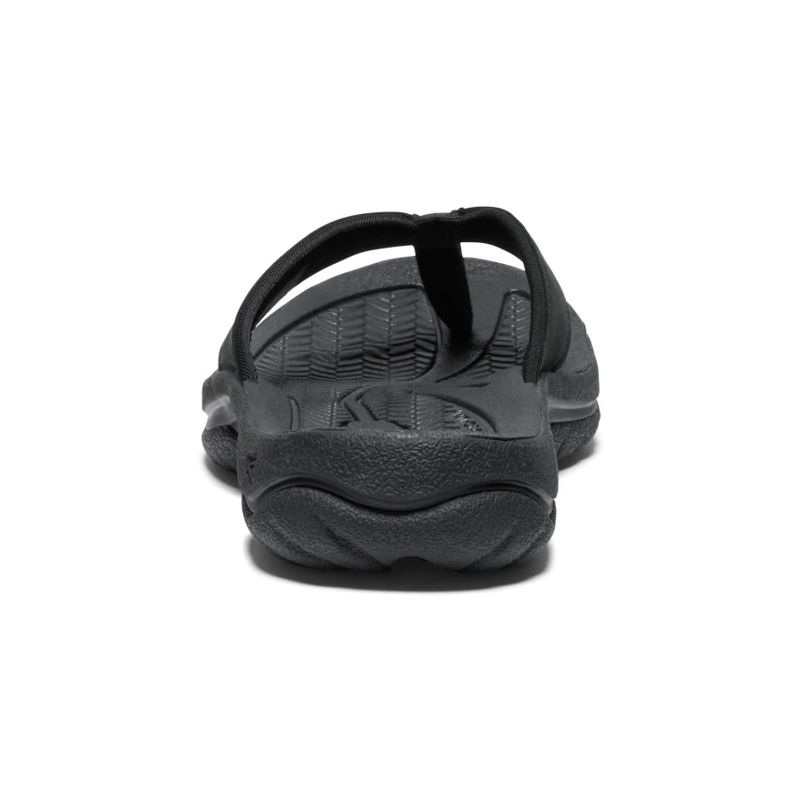 Women's Kona Leather Flip-Flop  |  Black/Vapor - Image 5