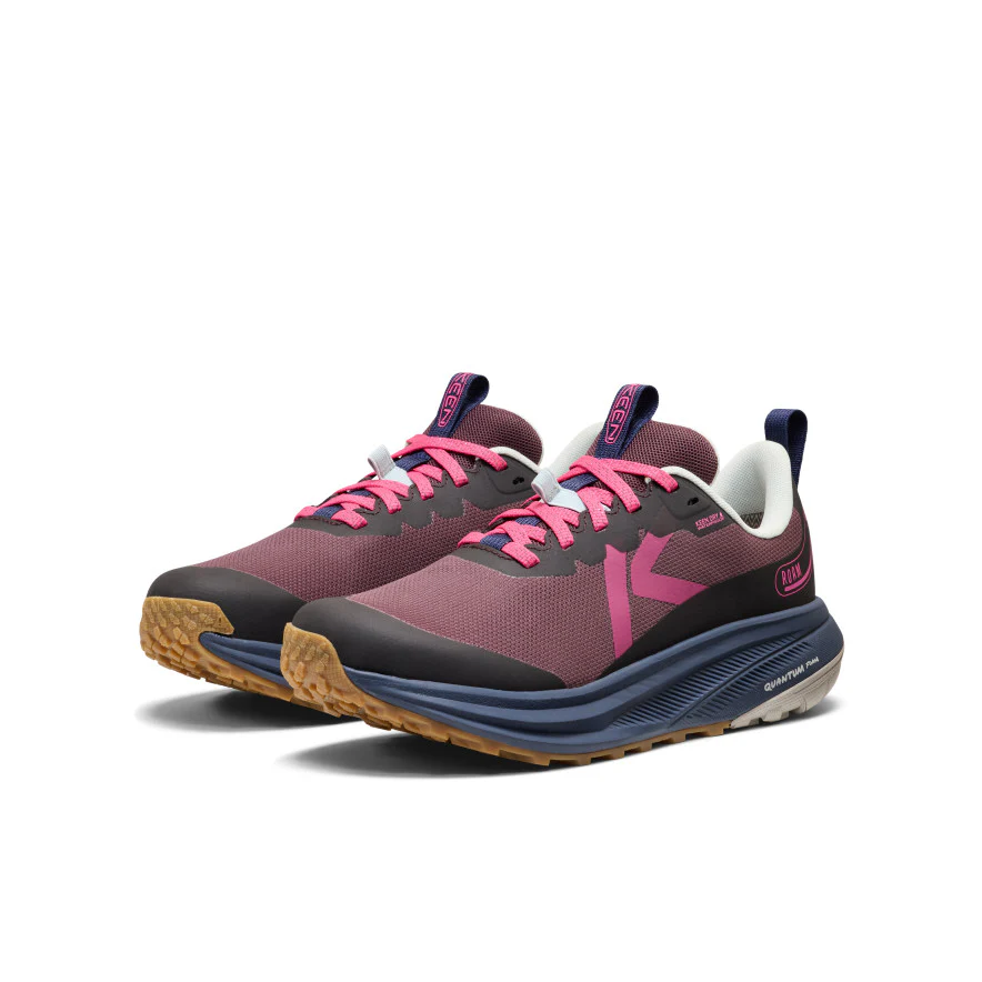 Women's Roam Waterproof Trail Running Shoe  |  Huckleberry/Ballad Blue - Image 2