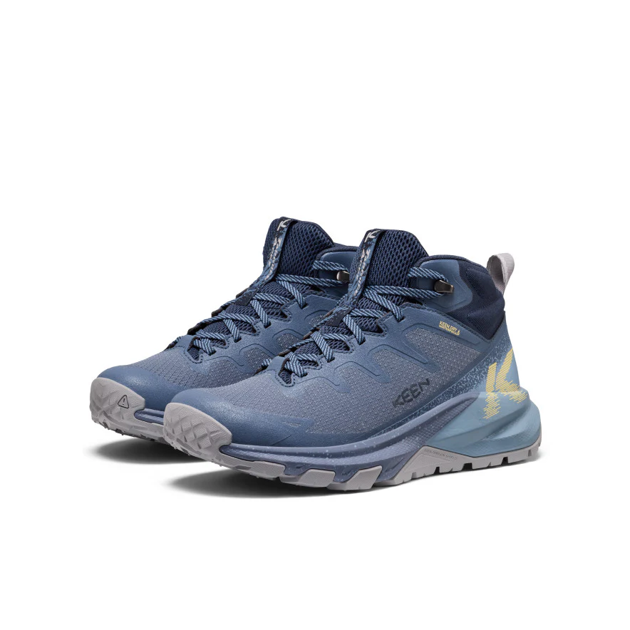 Women's Targhee Apex Waterproof Hiking Boot  |  Vintage Indigo/Lemon Grass - Image 2