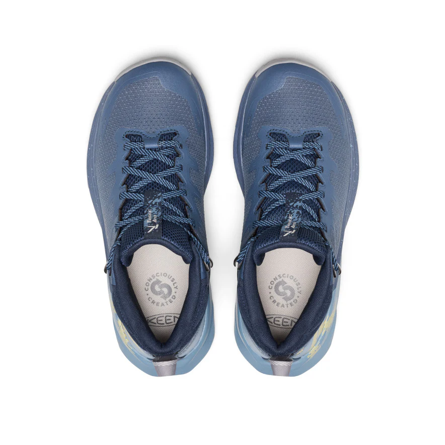 Women's Targhee Apex Waterproof Hiking Boot  |  Vintage Indigo/Lemon Grass - Image 5