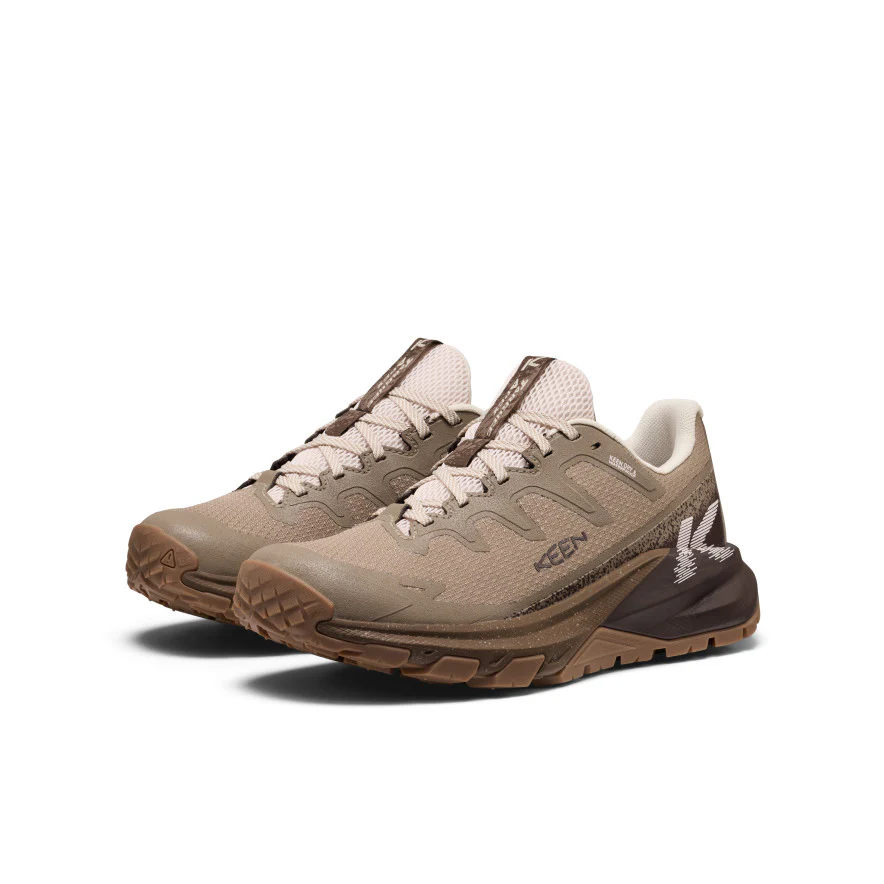 Women's Targhee Apex Waterproof Hiking Shoe  |  Brindle/Peach Blush - Image 2