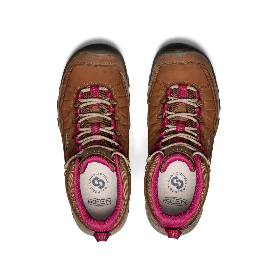 Women's Targhee IV Waterproof Hiking Boot | Bison/Beaujolais - Image 4