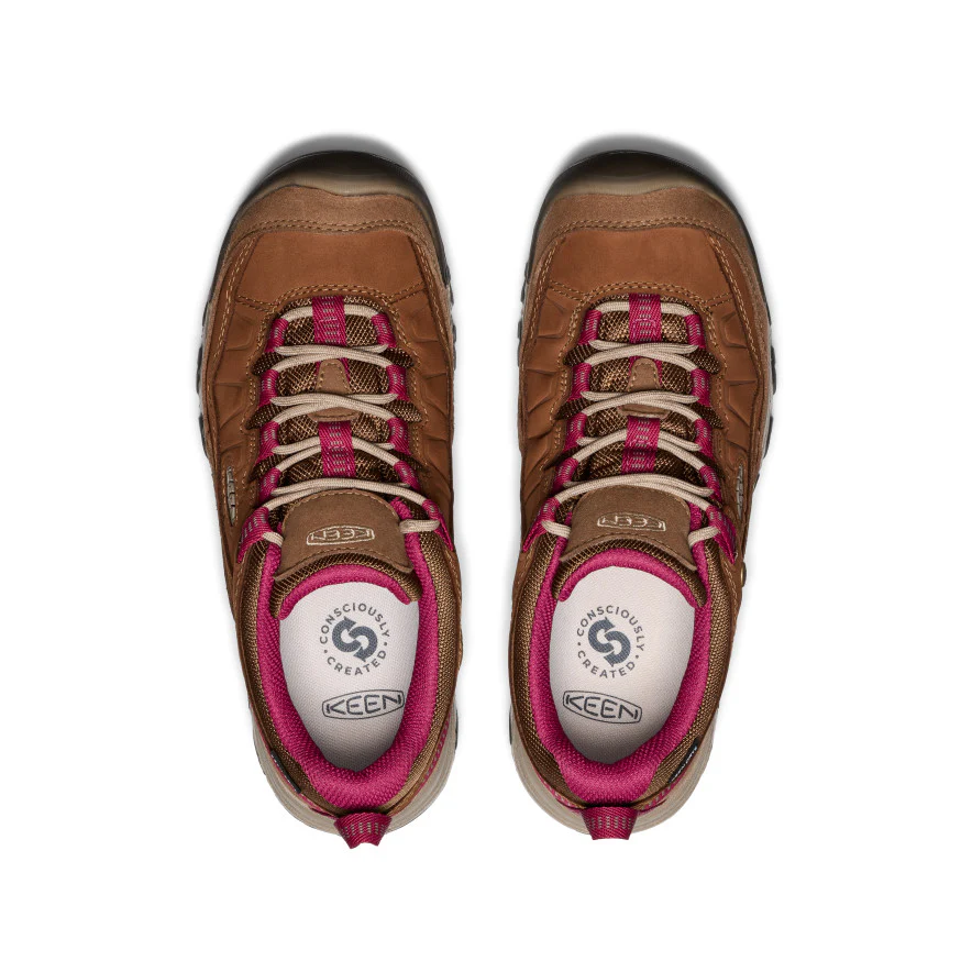 Women's Targhee IV Waterproof Hiking Shoe  |  Bison/Beaujolais - Image 4