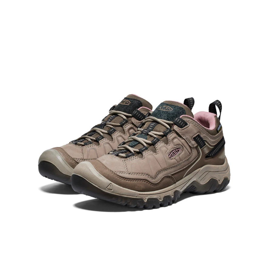 Women's Targhee IV Waterproof Hiking Shoe | Brindle/Nostalgia Rose - Image 16