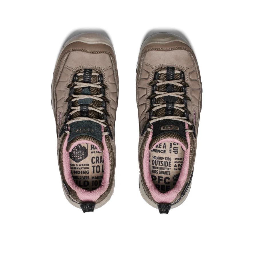 Women's Targhee IV Waterproof Hiking Shoe | Brindle/Nostalgia Rose - Image 19