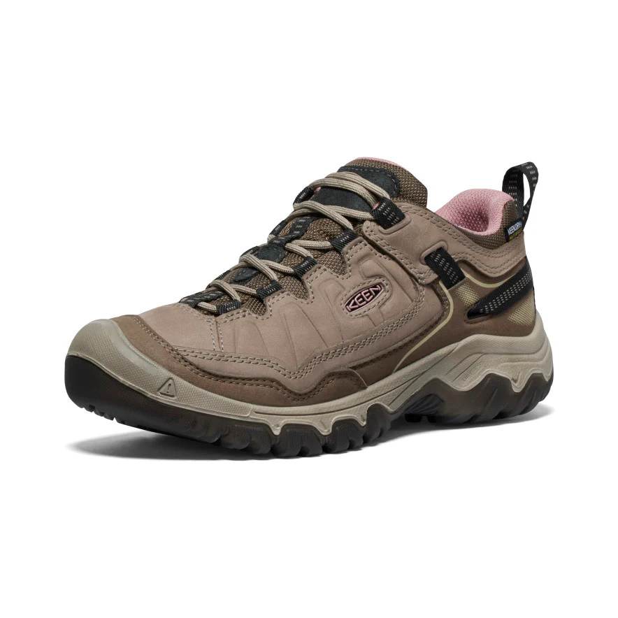 Women's Targhee IV Waterproof Hiking Shoe | Brindle/Nostalgia Rose - Image 3