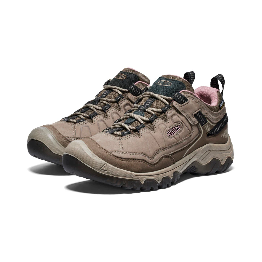 Women's Targhee IV Waterproof Hiking Shoe | Brindle/Nostalgia Rose - Image 9